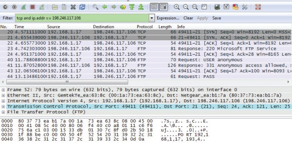 Wireshark какие адреса сканировали tcp порты на принимающем сервере сетевыми сканерами