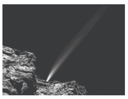 spacecraft comet taken following shows were which sciemce